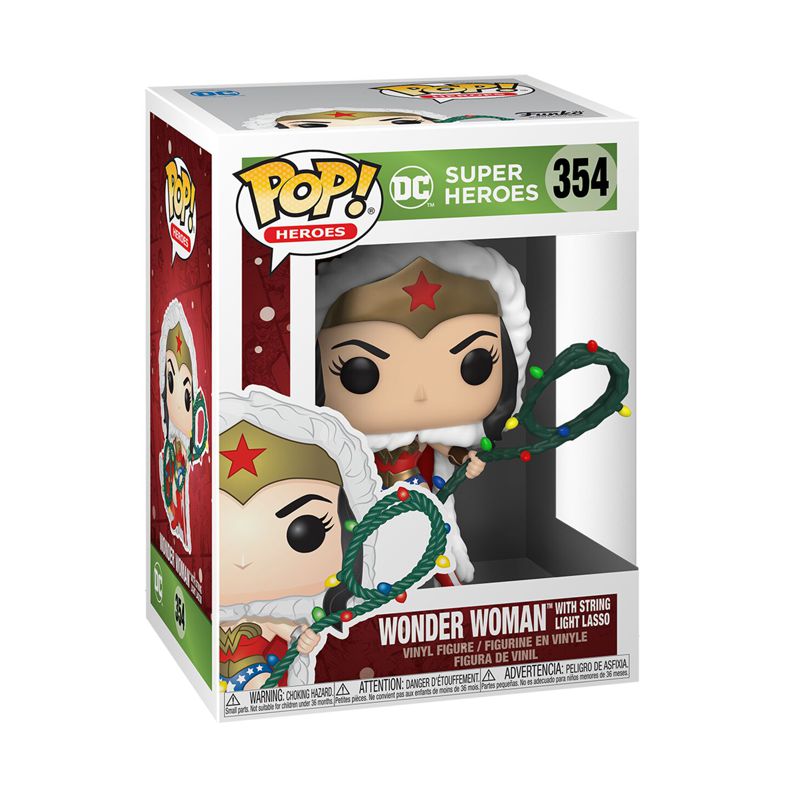Funko Pop! Heroes 354 Wonder Woman luces de Navidad