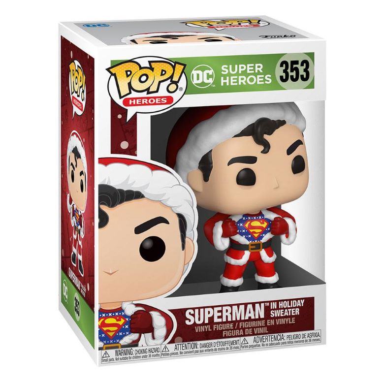 Funko Pop! Heroes 353 Superman en suéter navideño