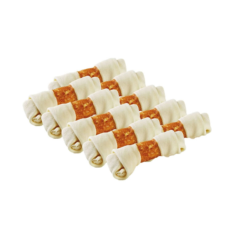 Huesos De Carnaza De Res y Pollo Con 10 Piezas Barky´s 508250 CST