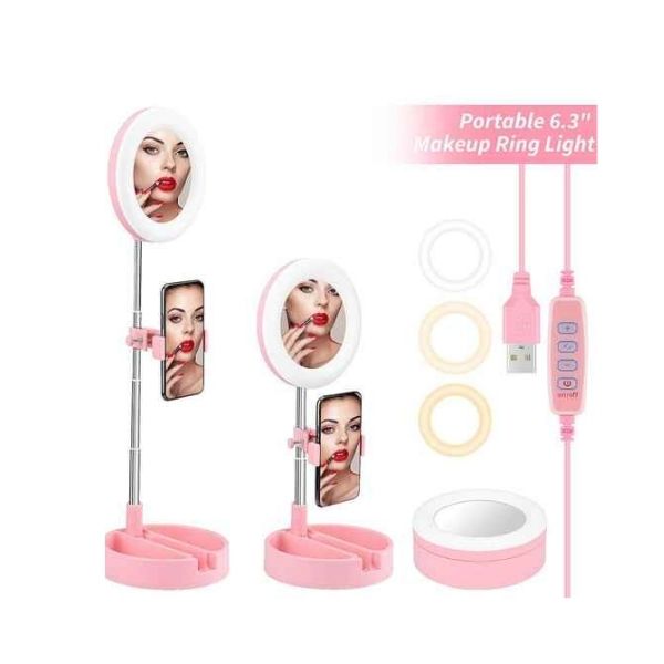 Aro de Luz Led con Espejo para Maquillaje