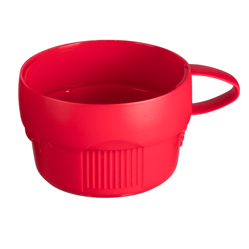 Termo de 1 litro Ekco Lacafetiere de Ampolla de vidrio Color Rojo y negro con Tapa Antiderrame