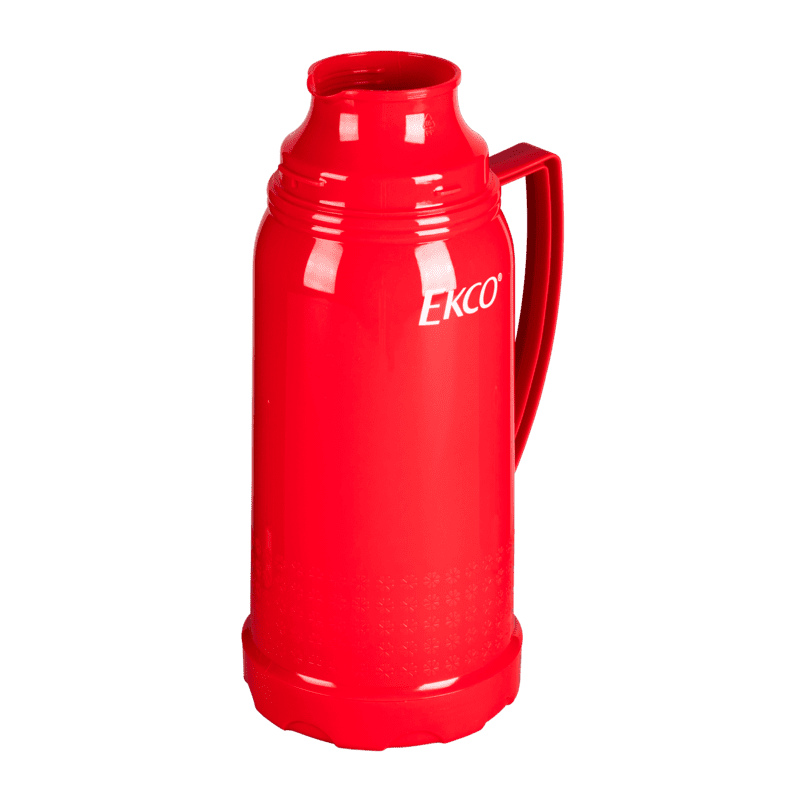 Termo de 1 litro Ekco Classic de Polipropileno Color Rojo con Tapa-taza y Tapa anti-derrames