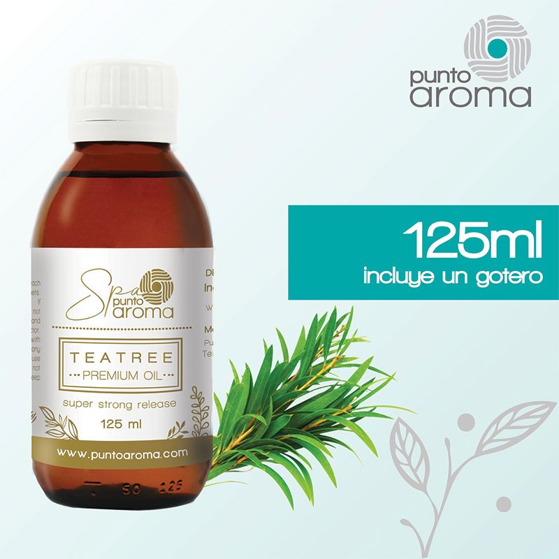Punto Aroma Aceite Esencial de Tea Tree, Ideal Para Difusor - 125 ml.