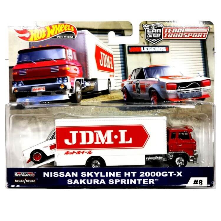 Hot Wheels Team Transport Premium Nissan Skyline HT 2000GT-X Sakura Sprinter