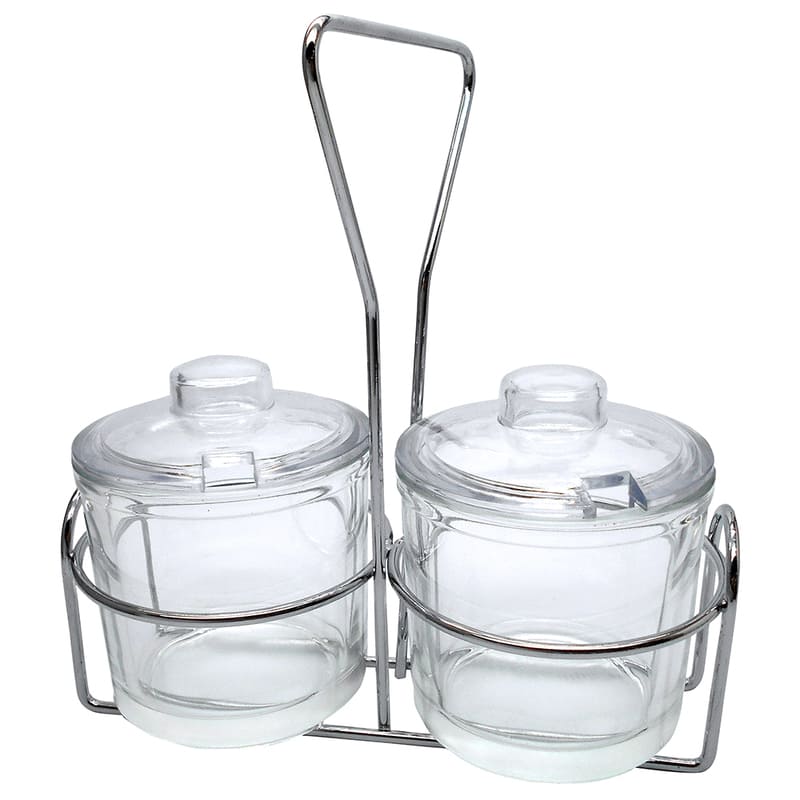 Juego Azucareras con Rack Ekco de 3 piezas