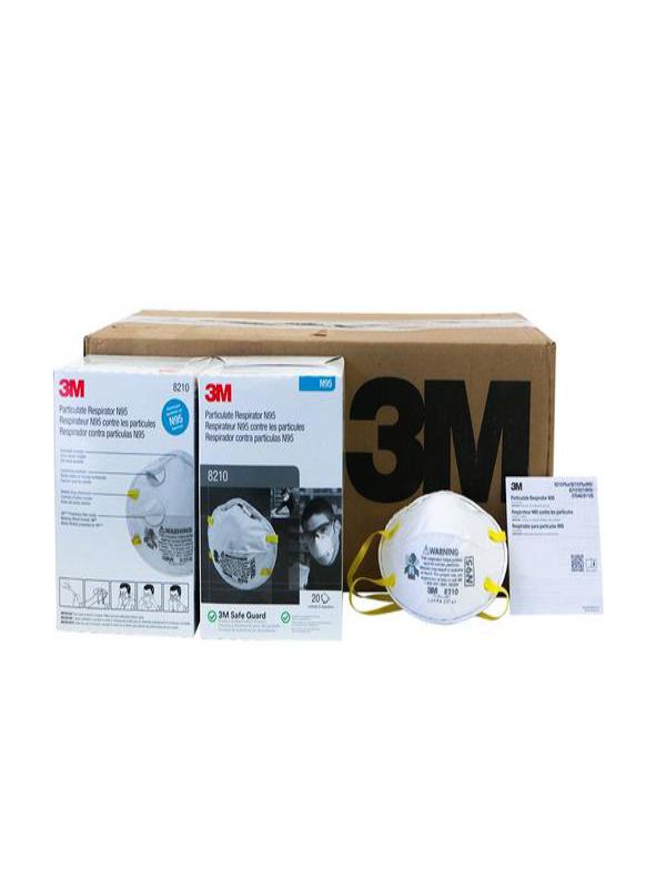 3m N95 8210 Cubrebocas Blanco Standar Copa Caja 20 Pzs