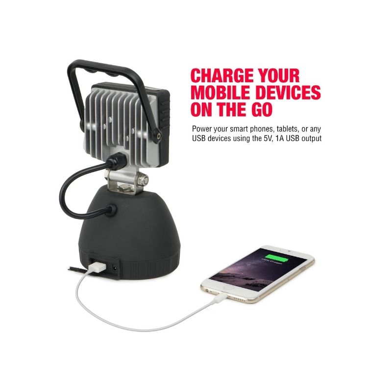 Linterna De Trabajo Recargable 900 Lúmenes MOD.2140