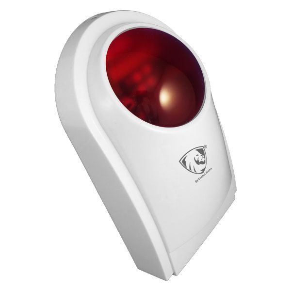 Sirena Externa Flash Inalambrica Alarma Local Alerta Sonora Visual Sensor Vecinal Estrobo Emergencia Casa Negocio