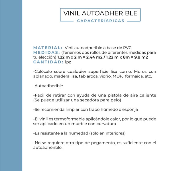 Vinil Adhesivo Para Muebles O Muros 2.44m2 Tipo Mármol / KE018
