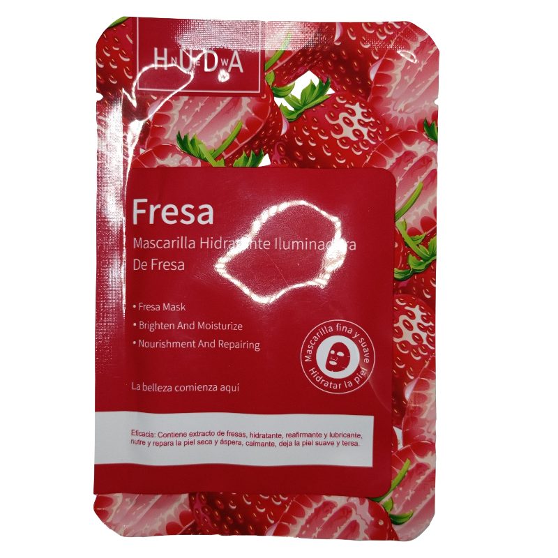 Mascarilla facial hidratante iluminadora de Fresa deja la piel suave y tersa