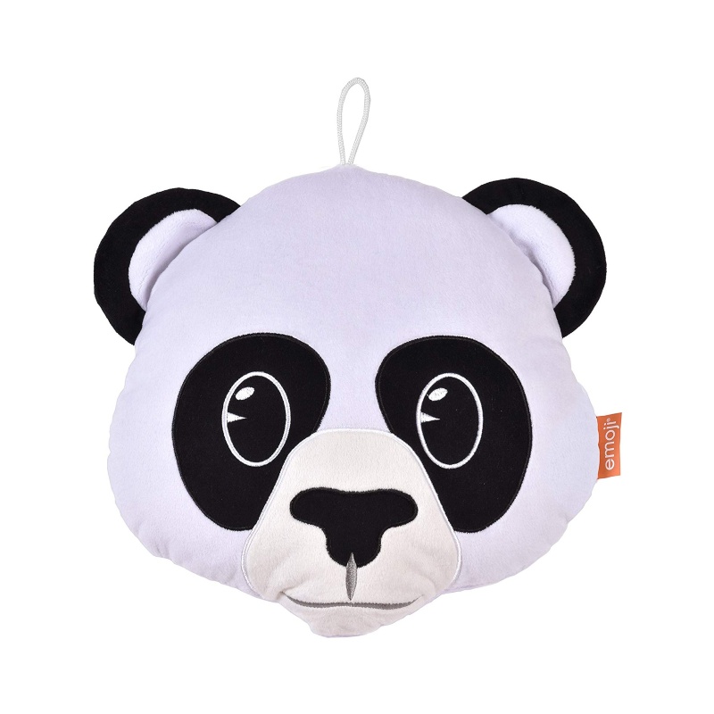 Cojín emoji oso panda con portafoto 6x4"