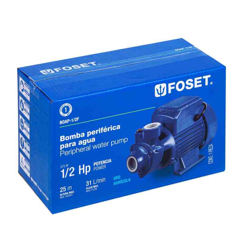 Bomba Eléctrica Periférica Para Agua 1/2 Hp Para Cisterna