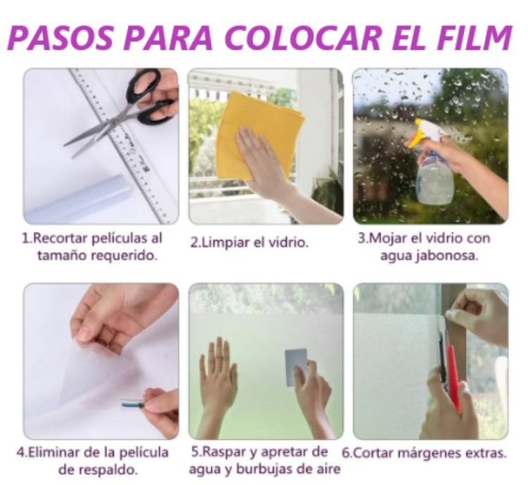 Film Decorativo Estatico Vitral Lirios 1.20m X 1m