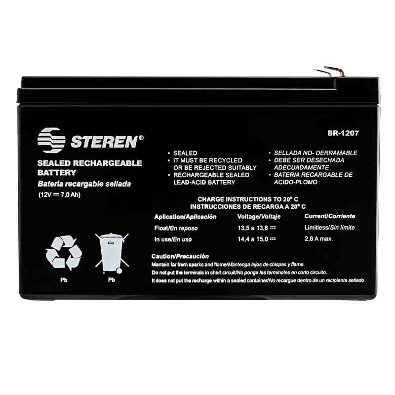 Batería Sellada De Ácido-plomo, 12 Vcc 7 Ah