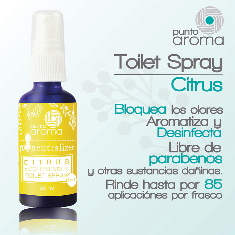 Kit 3x Poo Neutralizer - Spray Para Antes De Ir Al Baño - Punto Aroma - Citrus