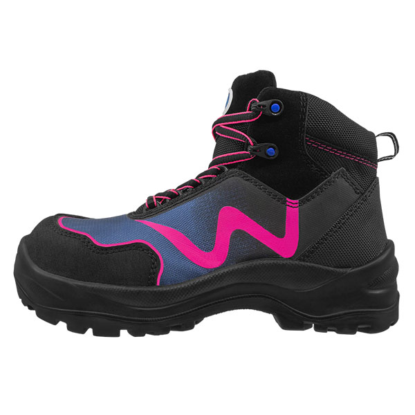 Zapato de Seguridad WSM para Dama, Ergonómico y muy ligero tipo tenis. Con casquillo de Policarbonato. Bota Industrial. 2959-WT