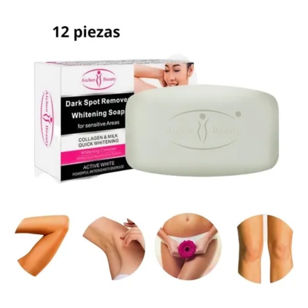 Jabon Aclarante Remover 12 pz Aichen Beauty