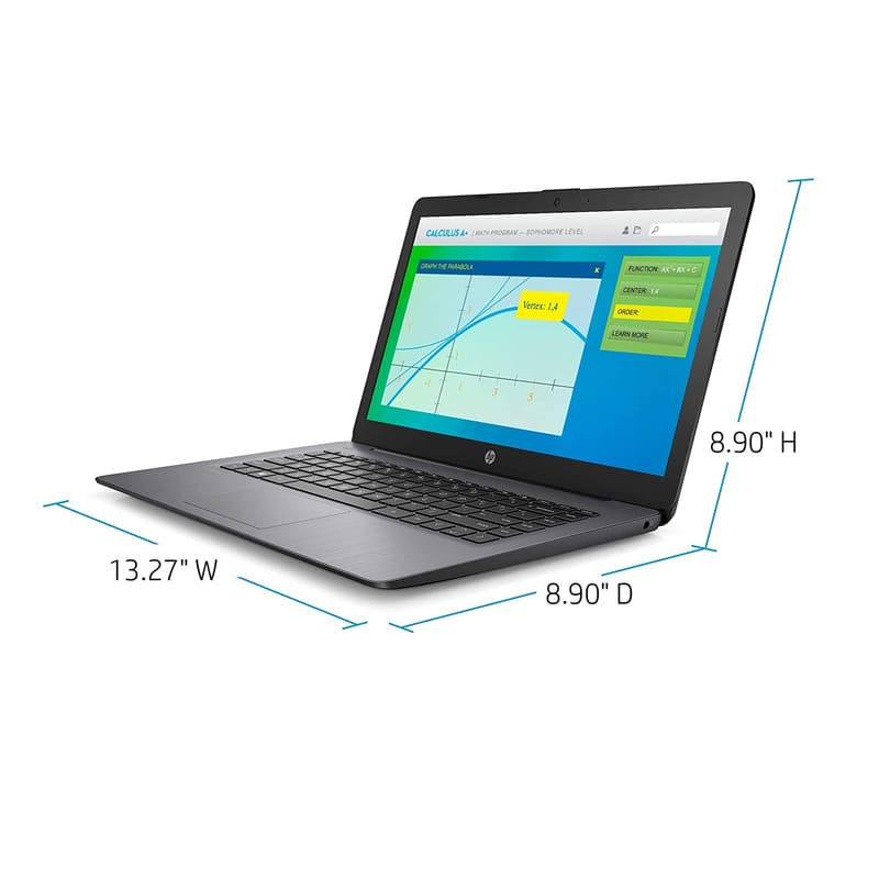 Laptop Hp P Stream 14 Celeron 64gb Ram 4gb - Negro + Mochila + Mouse