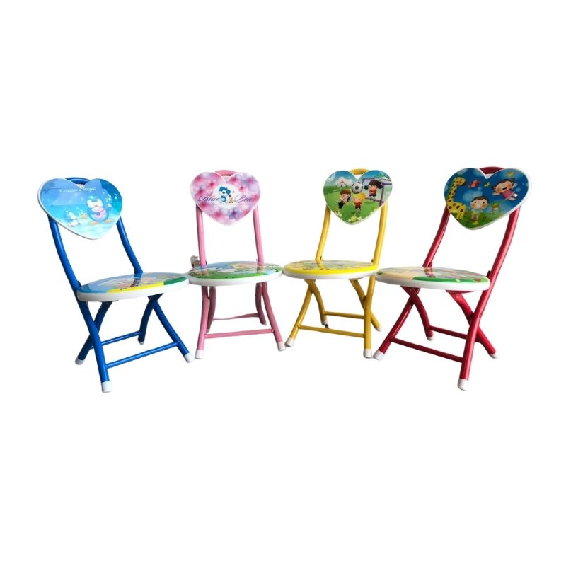 Silla infantil plegable, Dibujos, LBP, - Rojo, Rosa, Amarillo, Azul 