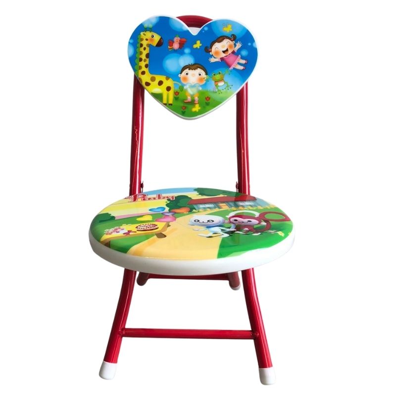 Silla infantil plegable, Dibujos, LBP, - Rojo, Rosa, Amarillo, Azul 