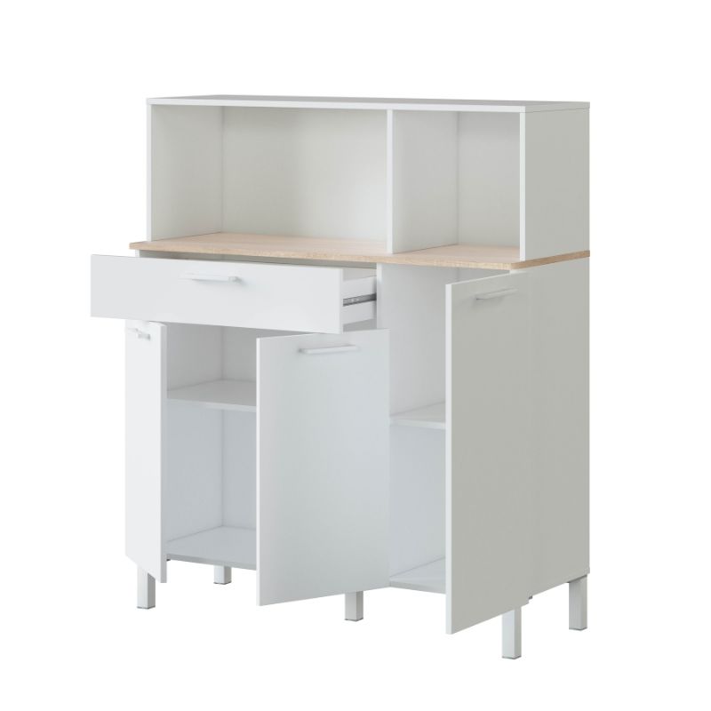 Mueble Auxiliar de Cocina 3 puertas más 1 cajón
