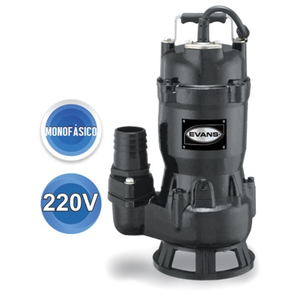 Bomba Sumergible Evans Para Lodos 1hp Monofásica 220v Vortex