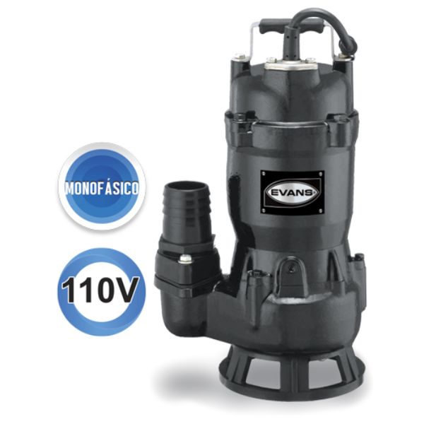 Bomba Sumergible Evans Para Lodos 1/2hp 1f 110v Vortex