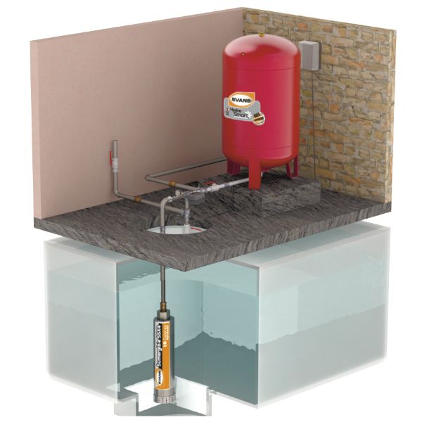 Bomba Sumergible Para Cisterna Evans 2hp Inoxidable 20gpm