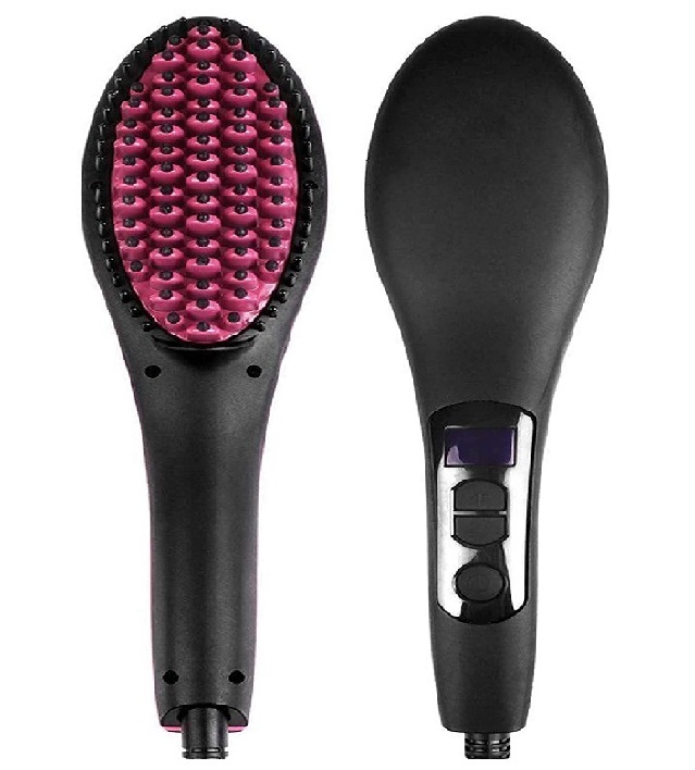 Cepillo Alaciador De Cerámica Con Regulador De Temperatura