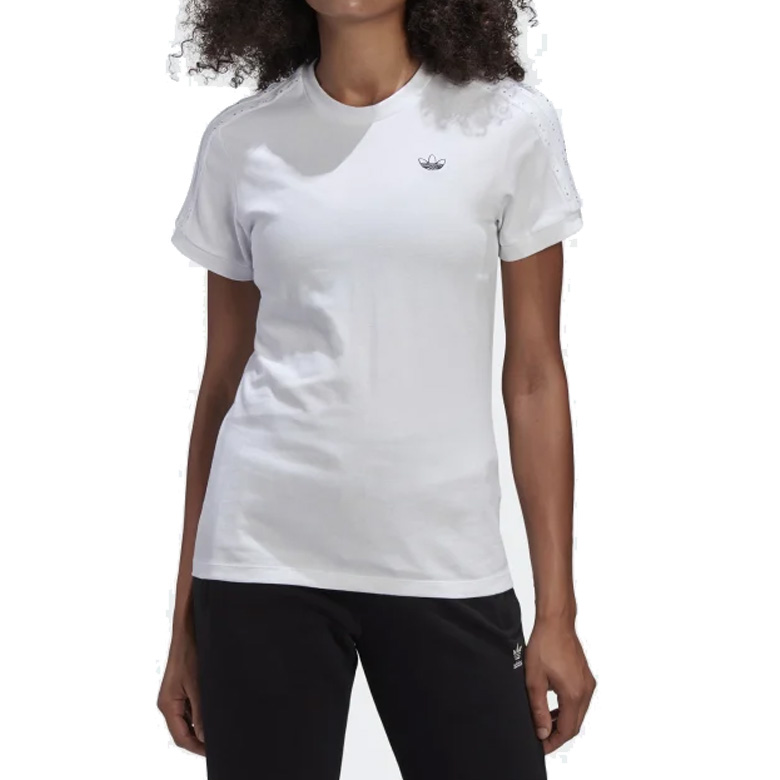 Playera Adidas Originals Simple - Blanco - Mujer Minimalista