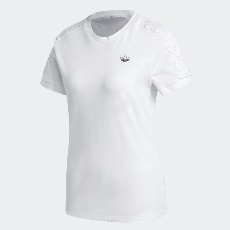 Playera Adidas Originals Simple - Blanco - Mujer Minimalista