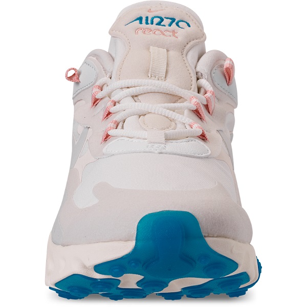 JS TENIS NIKE AIR MAX 270 REACT BLANCO CON ROSA Y AZUL (AO4971-100)