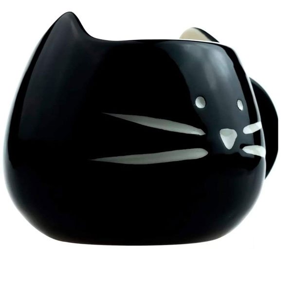 Taza con Cara de Gato Gatito Negro