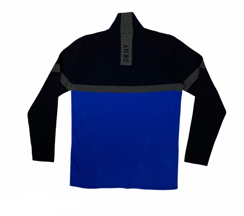 Sueter DKNY Azul, Gris Para Hombre