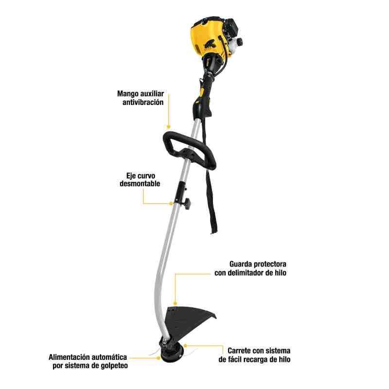 Desbrozadora Gasolina 1 Hp Podadora Pasto Orilladora