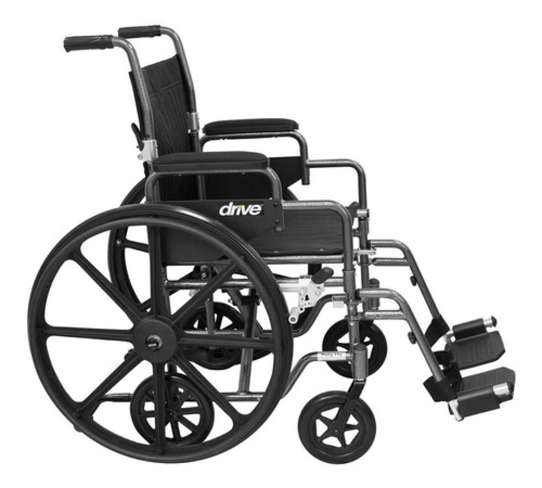 Silla De Ruedas Convertible Traslado Polyfly Aluminio Drive Medical