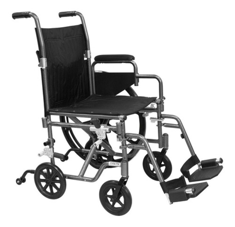 Silla De Ruedas Convertible Traslado Polyfly Aluminio Drive Medical