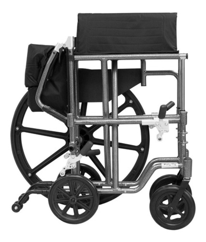 Silla De Ruedas Convertible Traslado Polyfly Aluminio Drive Medical