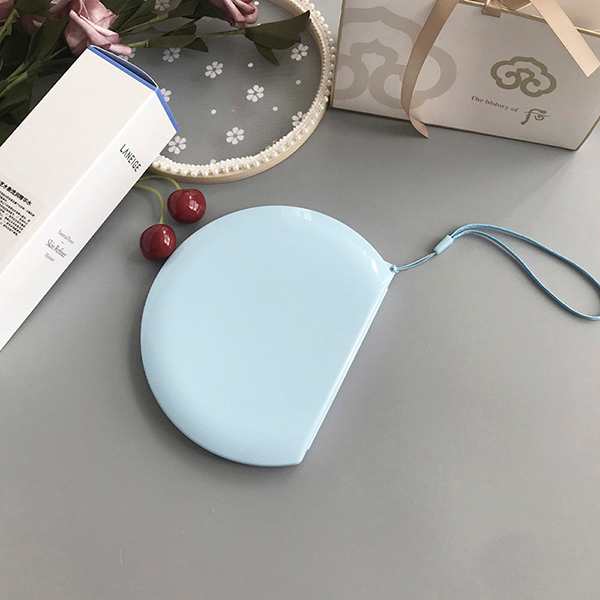 Porta cubrebocas media luna, case para KN95 con espejo