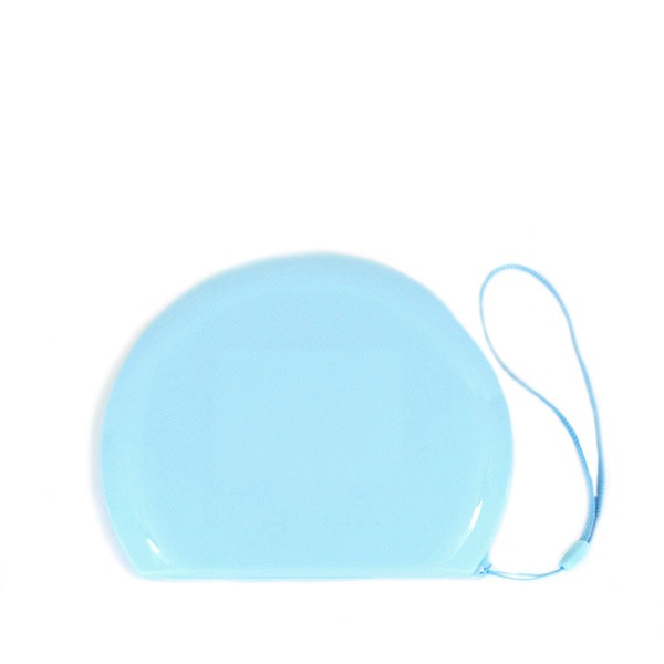 Porta cubrebocas media luna, case para KN95 con espejo