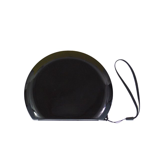 Porta cubrebocas media luna, case para KN95 con espejo