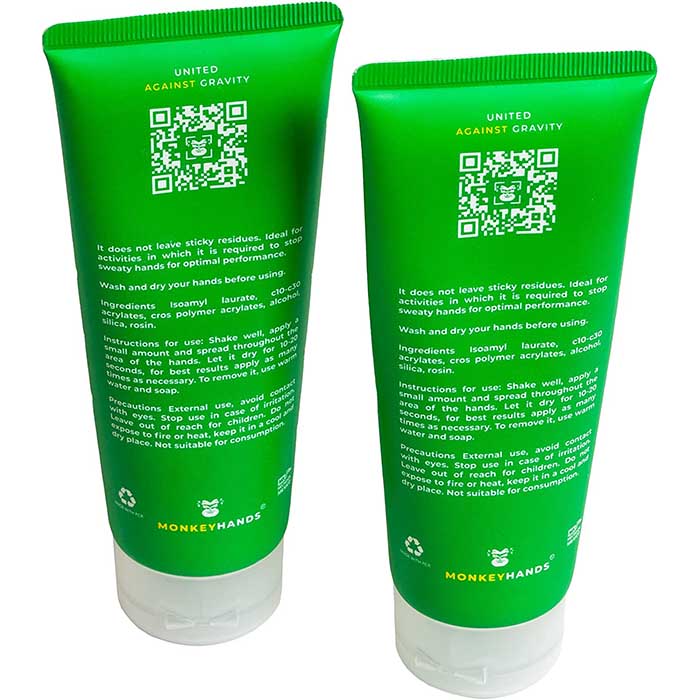 Gluey Grip gel para manos Monkey Hands 100 ml, (incluye 2) tamaño para viajes