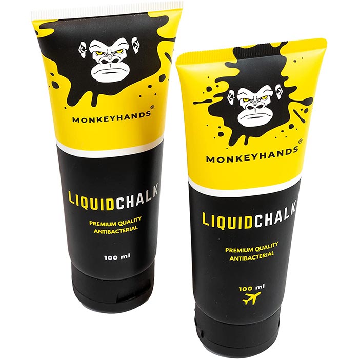 Magnesia líquida para manos Monkey Hands de 100 ml (incluye 2) Ideal para Escalada en Gimnasio