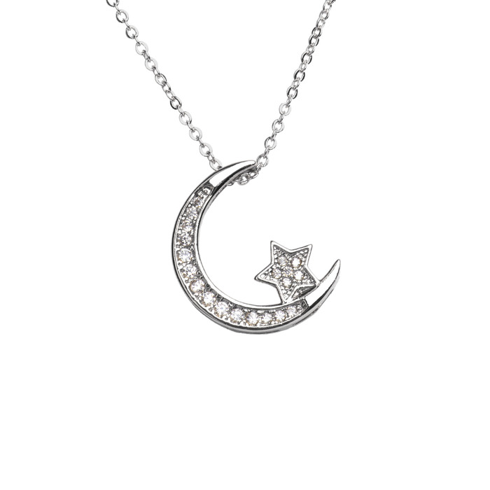 LuckyLy Collar Luna - Plata, Oro