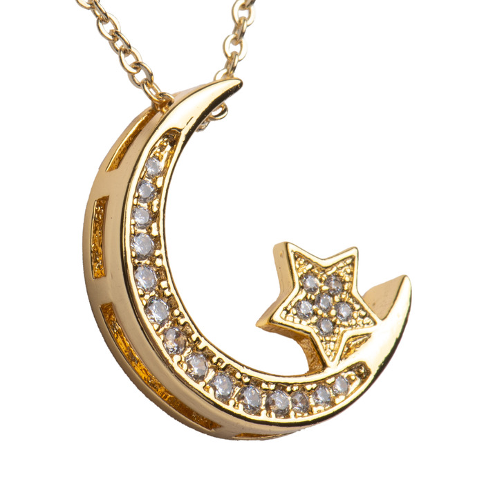 LuckyLy Collar Luna - Plata, Oro