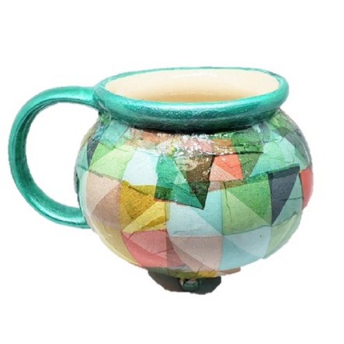 Taza en forma de caldero