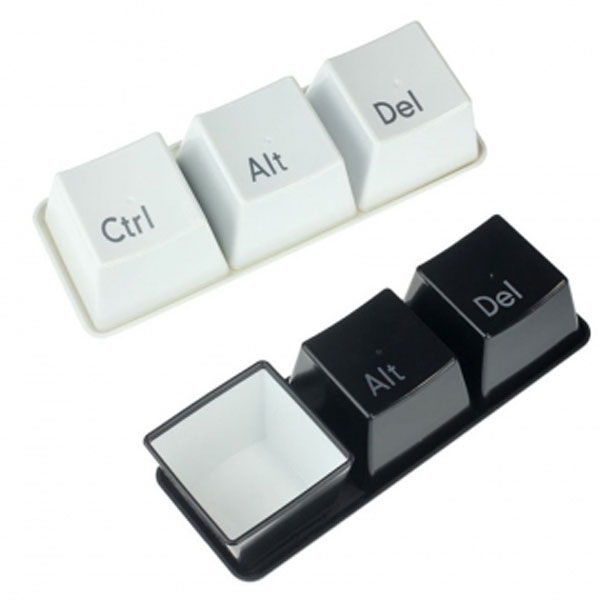 Tazas en Forma de Teclas Ctrl + Alt + Del