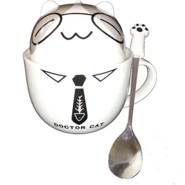 Taza doble en forma de animalito Dr Cat