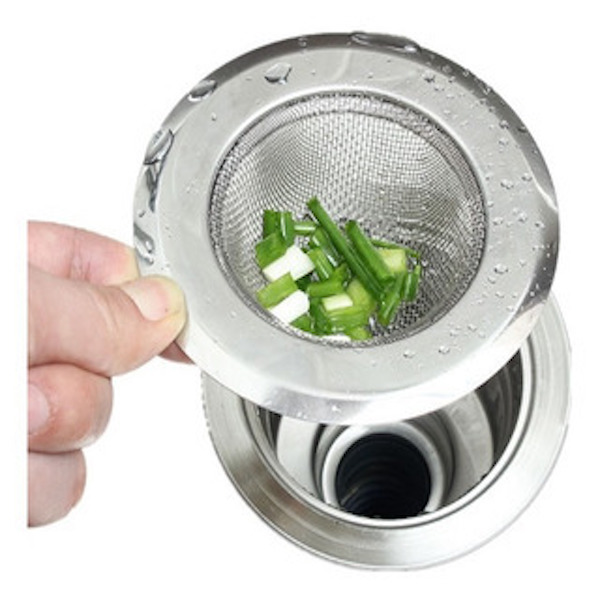 Coladera Diseño Para tarja De Cocina Fregadero Acero Inoxidable trampa comida