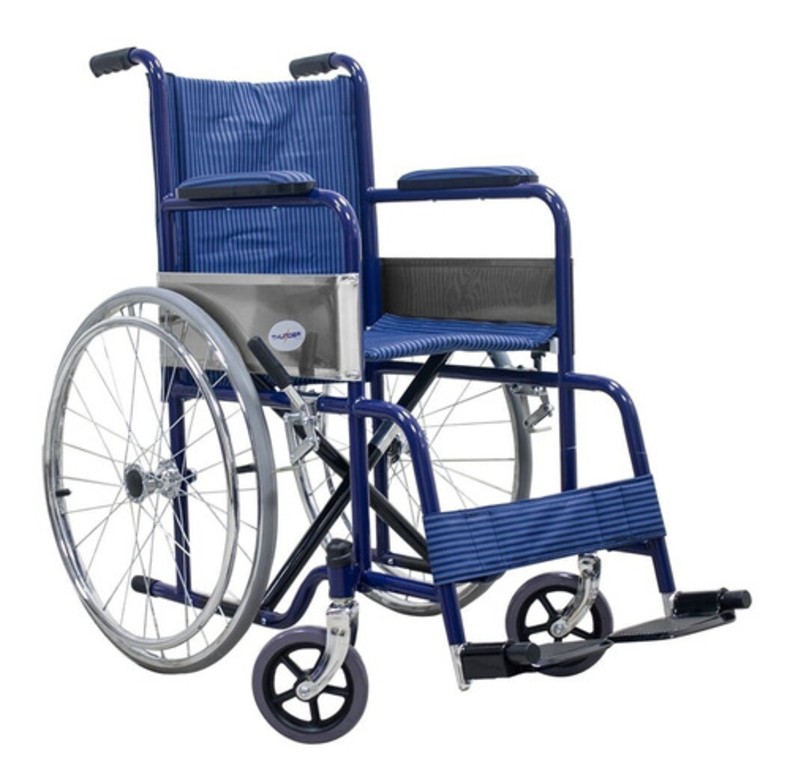 Silla De Ruedas Infantil Pediatrica Plegable Color Azul
